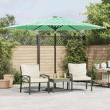 Garden Parasol with Steel Pole Green 288x288x225 cm 4005107