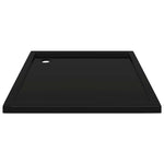 Square ABS Shower Base Tray Black 90x90 cm 148913