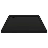 Square ABS Shower Base Tray Black 90x90 cm 148913