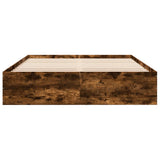 Bed Frame without Mattress Smoked Oak 150x200 cm 3281011