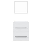 Bathroom Cabinet with Mirror White 41x38.5x48 cm Engineered Wood 804818