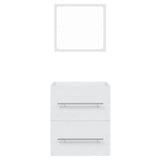 Bathroom Cabinet with Mirror White 41x38.5x48 cm Engineered Wood 804818