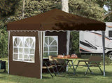 Pop-up Party Tent 195 x 195 x 245 cm Taupe Oxford Fabric 42019729