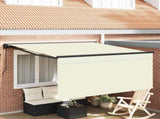 Retractable Awning Cream 300 x 250 cm Polyester and Aluminium 3329921