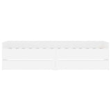 Bed Frame without Mattress White 75x190 cm Small Single Small Single 3207357