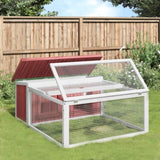Rabbit Hutch Mocha 117.5x97x47.5 cm Solid Wood Pine 172288