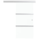 Sliding Door with Soft Stops ESG Glass and Aluminium 76x205 cm 288055