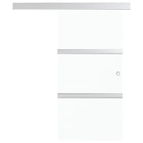 Sliding Door with Soft Stops ESG Glass and Aluminium 76x205 cm 288055
