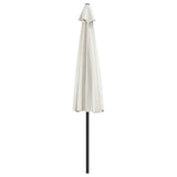 Garden Parasol with Aluminium Pole Sand 300x155 cm Half 44591