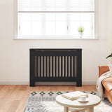 Radiator Cover Black 112x19x81.5 cm Engineered Wood 288174