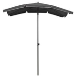 Garden Parasol Anthracite Polyester, Steel Large Tiltable 315553