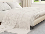 Throw Blanket Cream 270 x 240 cm Fleece 42016856