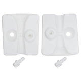 47688 Gazebo Weights 4 pcs PE White