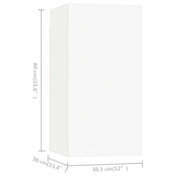 4 Piece TV Cabinet Set White Engineered Wood 3078732