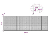 Gabion with 5 mm Wire and 5x2.5 cm Mesh 350x20x150 cm 3463609