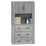 Highboard Grey Sonoma Engineered Wood 3185389