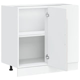 Kitchen Base Cabinet "Kalmar" High Gloss White Engineered Wood 854320