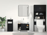 Bathroom Cabinet Black Oak 60 x 32 x 54 cm Engineered Wood 862514
