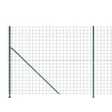 Wire Mesh Fence with Flange Green 2x10 m 154182
