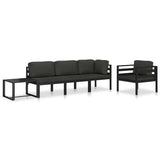 Table Anthracite Aluminium 60 x 60 x 38 cm Modular 49242