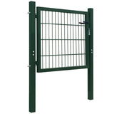 2D Fence Gate Green 106 x 130 cm 141747