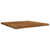 Live Edge Table Top 70 x 70 x 3.5 cm Square Solid Acacia Wood 938630
