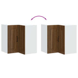 Kitchen Wall Corner Cabinet Kalmar Brown Oak Engineered Wood 853624