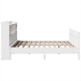 Bed Frame without Mattress White 180x200 cm Super King Solid Wood Pine 3323252