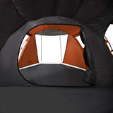 Camping Tent Tunnel 4-Person Grey and Orange Waterproof 94399
