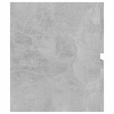 Sink Cabinet with Built-in Basin Concrete Grey Engineered Wood 3071571
