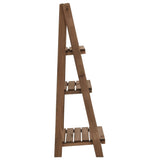 3-Tier Plant Stand with Blackboard 40x30x90 cm Solid Fir Wood 49382