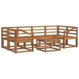 Outdoor Sofa Set 7 pcs Natural Solid Acacia Wood 3366092