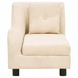 Dog Sofa with Pillow Cream 83x44x44 cm Plush 171106
