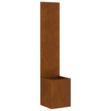 Garden Privacy Screen Rusty 32 x 150 cm Weathering steel 876377