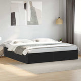 Bed Frame without Mattress Black 200x200 cm 3280987