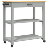 Kitchen Trolley MONZA 84x40x88.5 cm Solid Wood Pine 376104