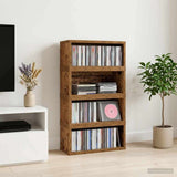 CD Storage Rack 4 pcs Old Wood 40 x 17 x 17 cm Engineered Wood 8012726