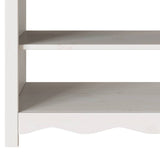 Console Table Drammen White 89.5 x 37 x 73 cm Solid Pine Wood 42003047