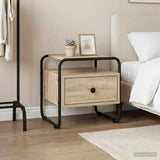Bedside Cabinet Sonoma Oak 40 x 39.5 x 40 cm Engineered Wood 8007673