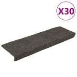 Stair Mats Self-adhesive 30 pcs 65x21x4 cm Anthracite Rectangular Edge 3365699