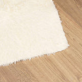 Shaggy Rug High Pile NAVARRA Cream 200x200 cm Polyester 4102879