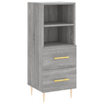 Highboard Grey Sonoma 34.5x34x180 cm Engineered Wood 3198911
