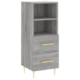 Highboard Grey Sonoma 34.5x34x180 cm Engineered Wood 3198911