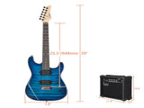 GST Stylish H-H Pickup Tiger Stripe Electric Kit with 20W AMP Bag 45095045