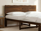 Live Edge Headboard ROSTOCK Dark Brown 160 cm Solid Acacia Wood 903152