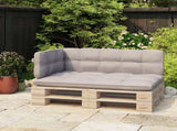 Backrest for Pallet Sofa White 110 cm Iron 315792