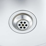 Kitchen Sink with Double Basins Silver 800x600x155 mm Stainless Steel 147235