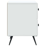 Bedside Cabinet 2 pcs White 43 x 34.5 x 47.5 cm Engineered Wood 895446