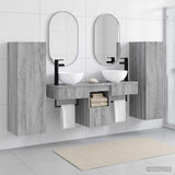 Bathroom Furniture Set 5 pcs Grey Sonoma 33 x 34.5 x 100 cm 3405969