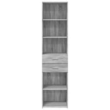 Highboard Grey Sonoma 45x42.5x185 cm Engineered Wood 3281453